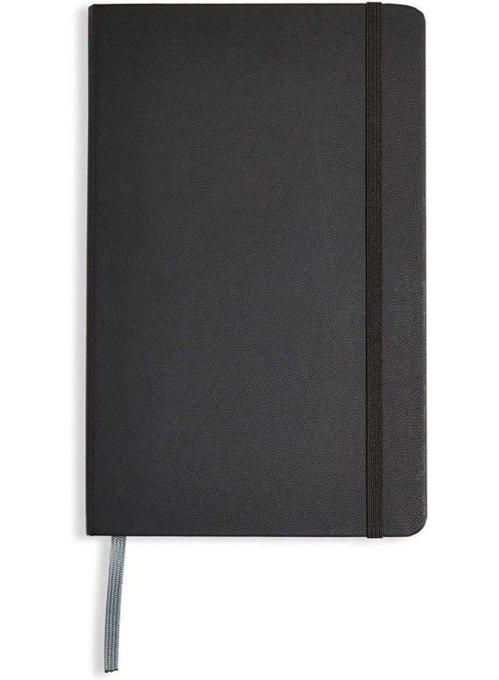 Generic Classic Lined Notebook A5 Journal Notebook Diary Writing Pads Notebooks Pack of 1 Black  - Image 1