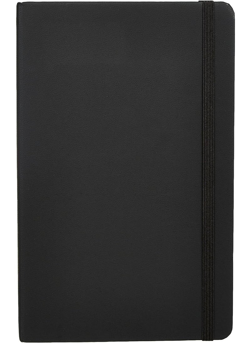 Generic Classic Lined Notebook A5 Journal Notebook Diary Writing Pads Notebooks Pack of 1 Black  - Image 3