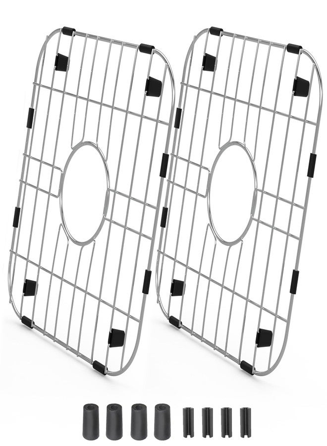 JIUBAR Sink protectors for kitchen sink12“13”24“26”,Detachable kitchen sink mat 304 Stainless Steel Material sink rack for bottom of sink.(12.25"x11.5"x2 Center Drain) - Image 1