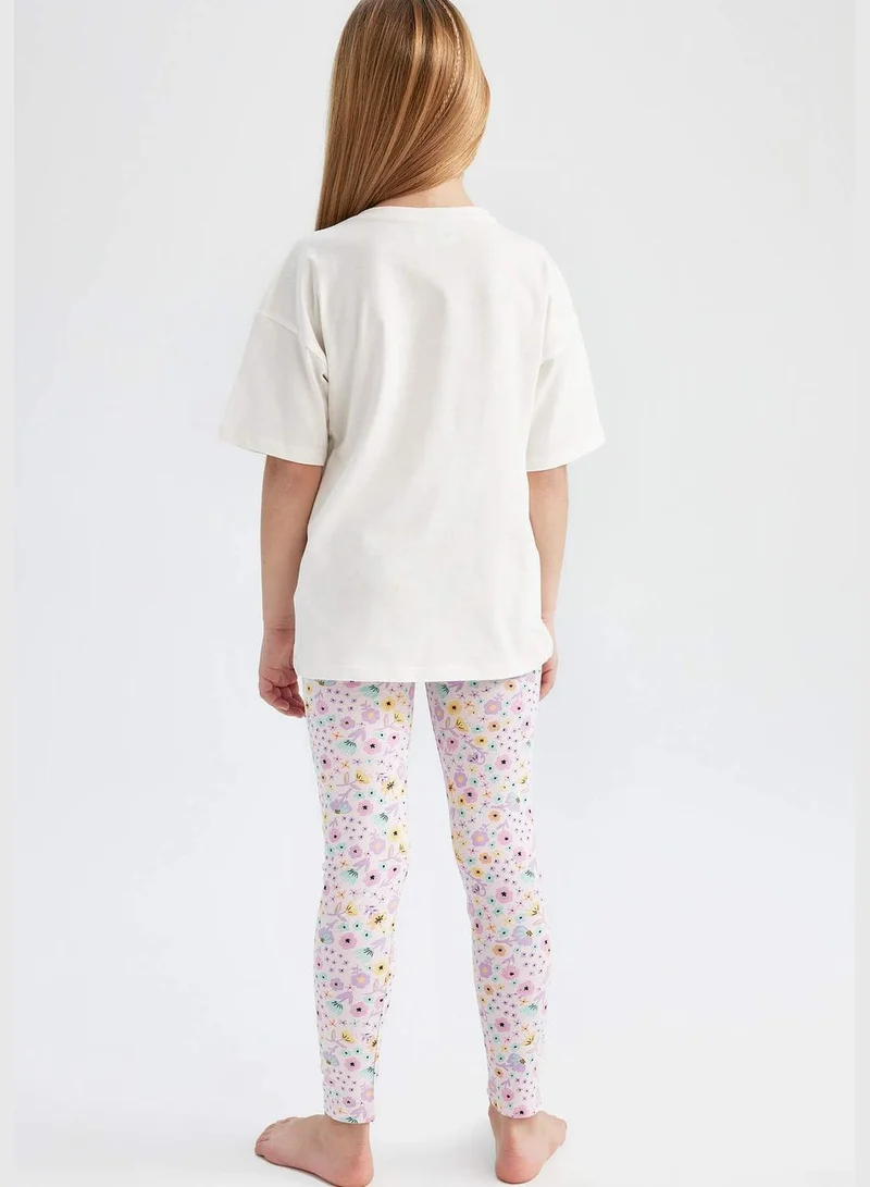 ديفاكتو Girl Disney Mickey & Minnie Licenced Short Sleeve Knitted Pyjamas