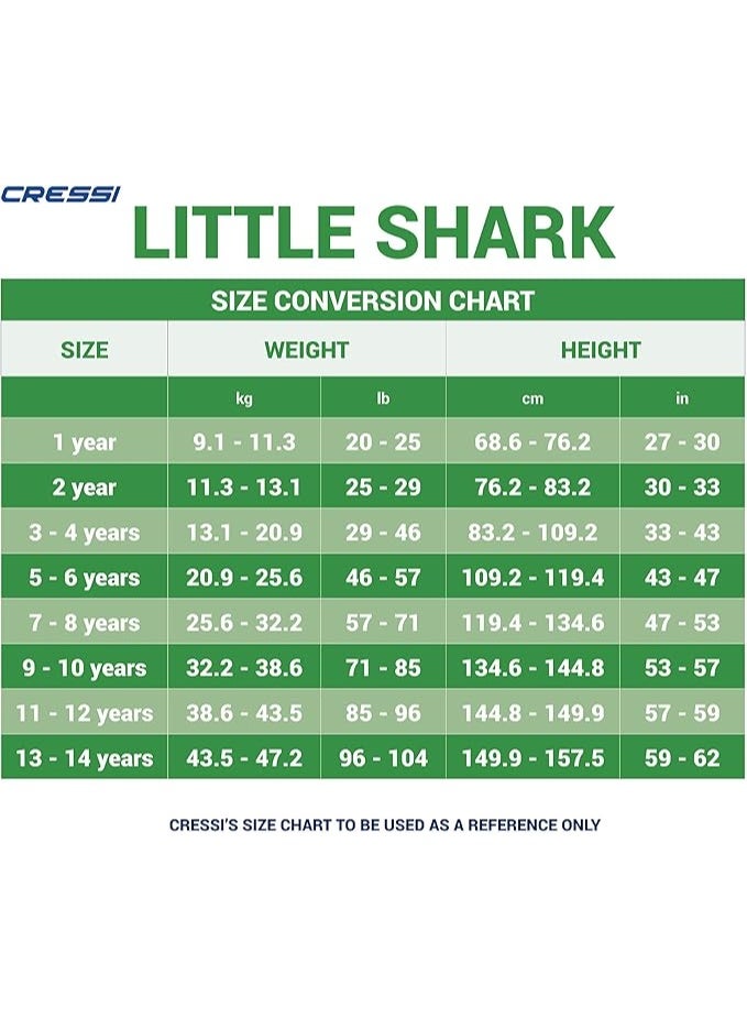 Cressi Little Shark Shorty Wetsuit Short Sleeves Children'S Unisex - Premium Neoprene 2 mm (11/12 years) - Image 3