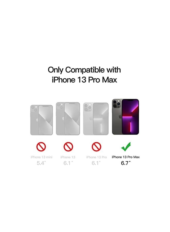 جي تيك حافظة JETech مغناطيسية لهاتف iPhone 13 Pro Max مقاس 6.7 بوصة، متوافقة مع MagSafe، عدسة كاميرا خلفية شفافة غير لامعة حماية كاملة غطاء هاتف نحيف مقاوم للصدمات (أسود) - Image 2