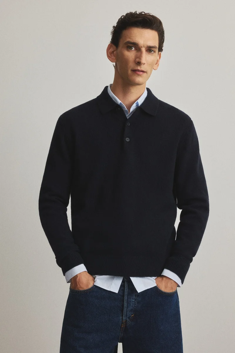 H&M Regular Fit Wool polo shirt