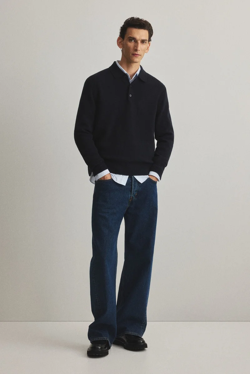 H&M Regular Fit Wool polo shirt