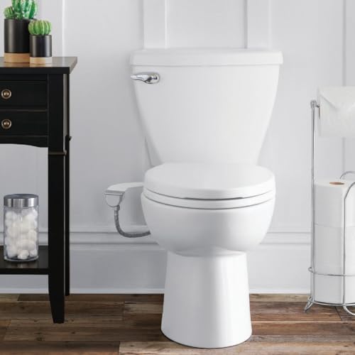 Brondell Bidet Attachment for Toilet SS-250 SimpleSpa Fresh Water Spray with Adjustable Water Pressure Side Arm Control, Slim Bidet Sprayer, Silver Knob (Dual Nozzle) - Image 2