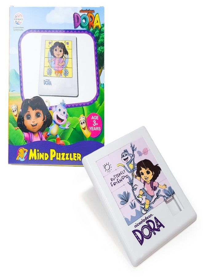 DORA the EXPLORER Ratna's Dora Mind Puzzler Slide and Solve Framed Puzzle Game, 5 Different Characters Available, Toys for Kids Ages 3+ Years - Image 1