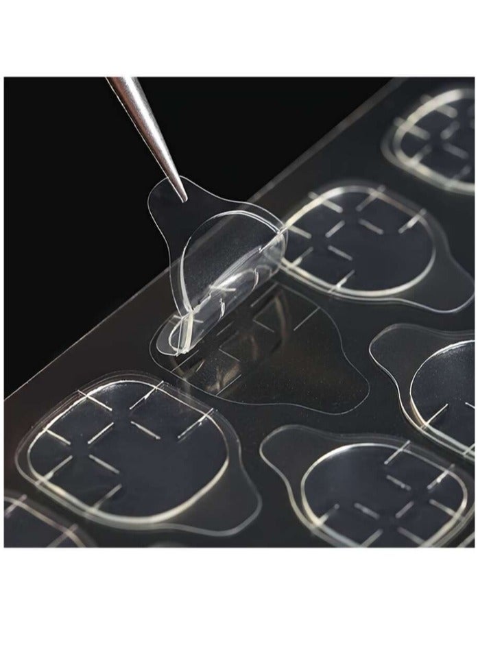 240Pcs Transparent Jelly Glue Press-On False Nail Adhesive Glue Tape Double Side Strong - Image 1