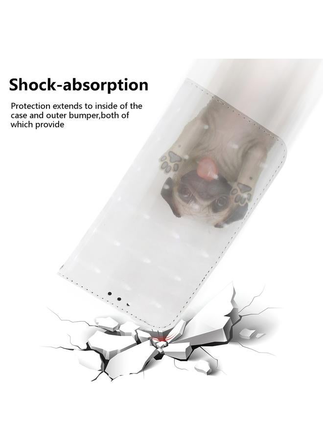 S-TOP Case For Samsung Galaxy S21 FE 3D Colored Drawing Horizontal Flip Leather Case with Holder & Card Slots & Wallet & Lanyard - Image 5