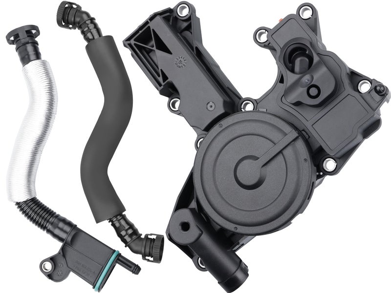 Gledewen صمام PCV لفصل الزيت من محرك الكرنك مع خرطوم تنفس 3 قطع استبدال 06H103495AB، 06H103495AH، 06H103495B متوافق مع أودي A3 A4 A5 Q5 TT فولكس فاجن بيتل CC جيتا باسات تيغوان 1.8 2.0TSI - Image 1