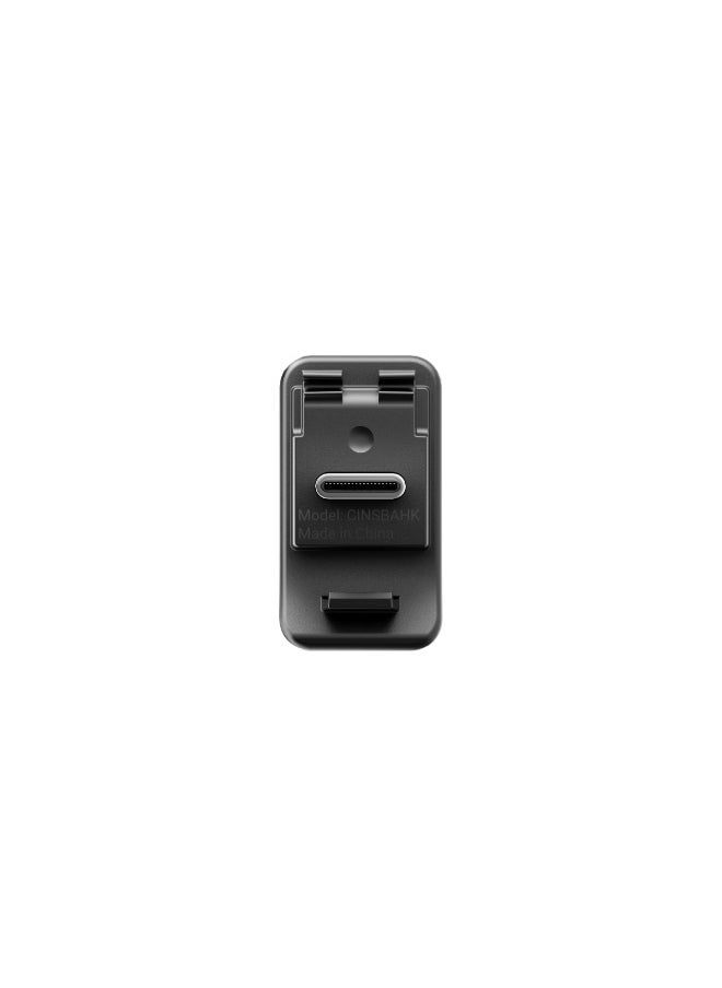 Insta360 X5 Mic Adapter | Easily Add external microphone to X5 for Pro-level Audio, 1x 3.5mm Audio port, 1x USB-C port for Connect and Charge, Buckle System - Black  - Image 4