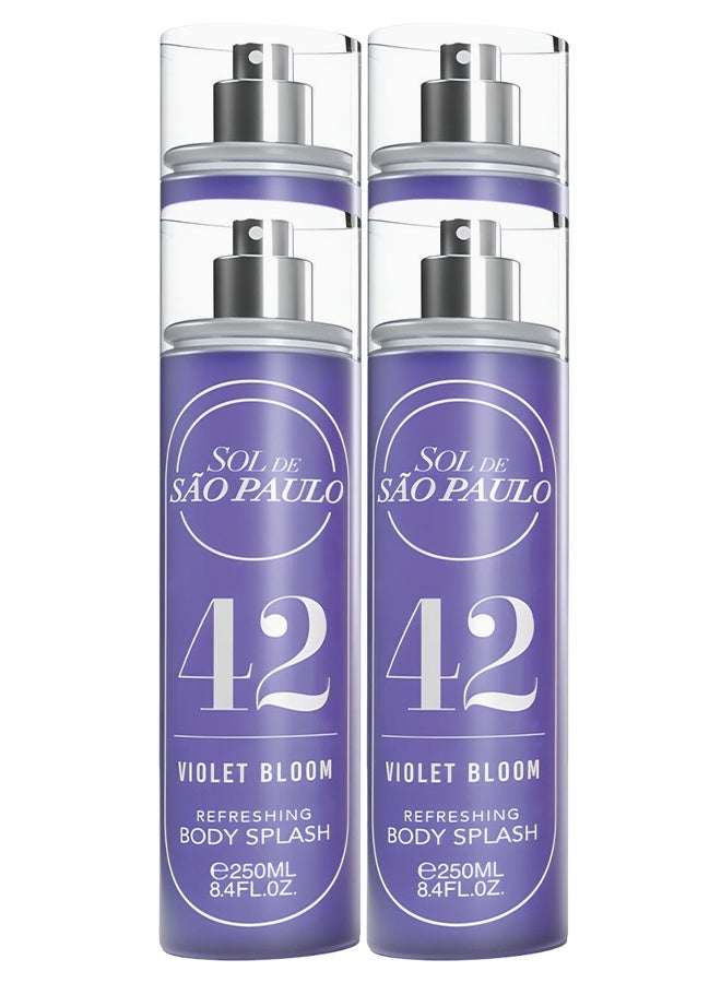 اس او ال 4 قطع معطر جسم منعش برائحة زهرة البنفسج من دي ساو باولو 42 250 مل - Image 1