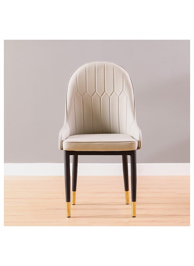 DANUBE HOME Amadeo Dining Chair Strong And Sturdy Kitchen Dining Chair 1 Seater Modern Design Furniture For Dining Room Home Living Room L50Xw50Xh93Cm Light Grey  - Image 2