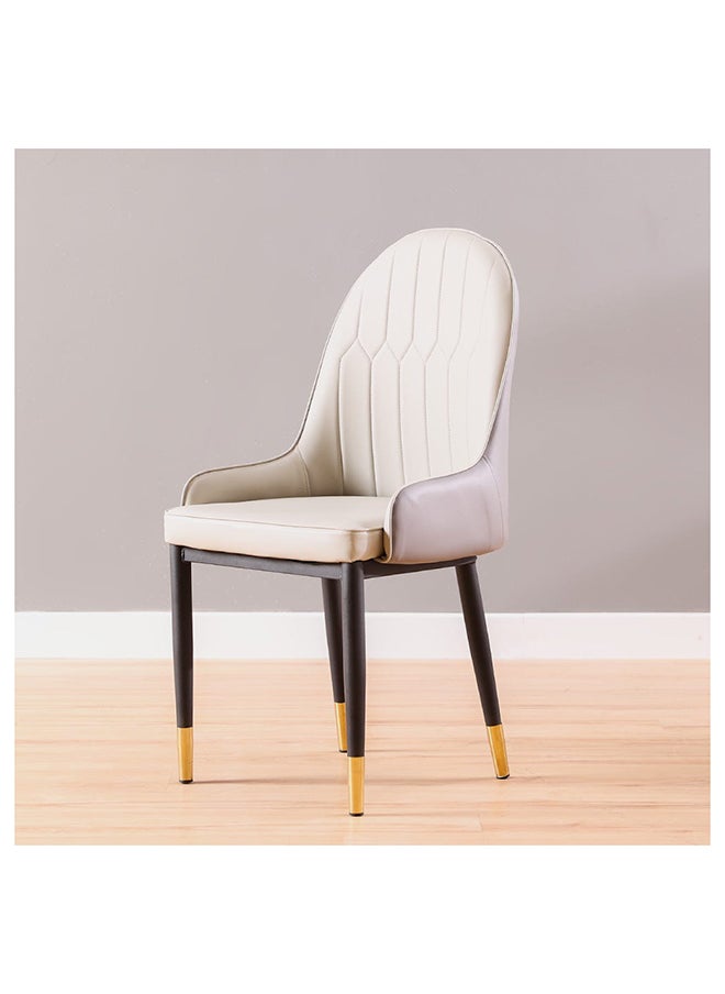 DANUBE HOME Amadeo Dining Chair Strong And Sturdy Kitchen Dining Chair 1 Seater Modern Design Furniture For Dining Room Home Living Room L50Xw50Xh93Cm Light Grey  - Image 3