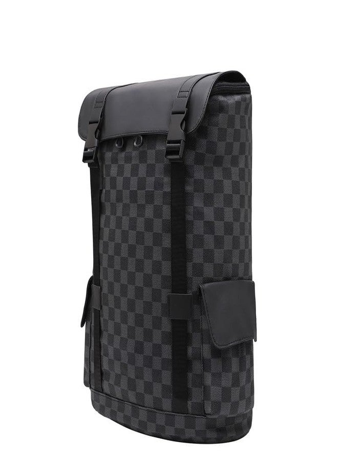 French Accent Men's The Metro Guide Backpack For Casual Wear | Onyx Black Colour | One-Size | Zipper Closure | 1 Handle | Non-Detachable Shoulder Straps | Backpack For Man And Boys - Image 2