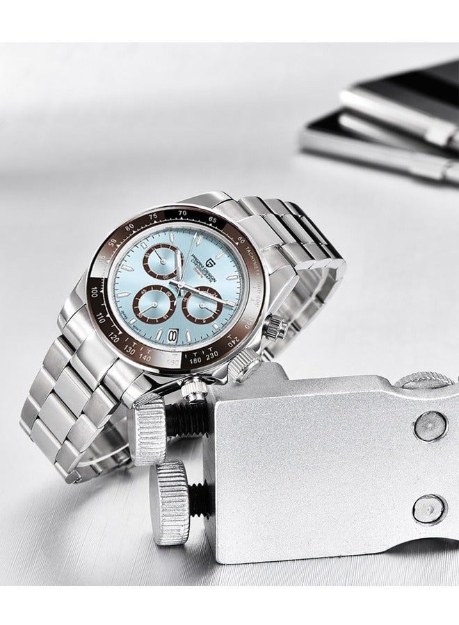 PAGANI DESIGN Men's Quartz Watches, Imported Movement, Waterproof, Stainless Steel Strap, Chronograph, All-Match Fashion, PD1644 - Image 4