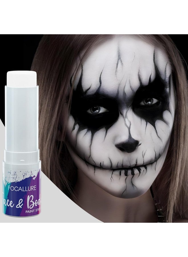FOCALLURE Face Body Paint Stickeye Black Stick For Sportsface Painting Kit Professional Hypoallergenic Foundation Makeup For Halloween Cosplay Sfx Costume Partywhite Skeleton - Image 4