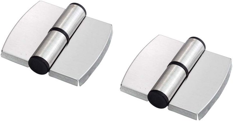 KYIEN 2Pcs Stainless Steel PublicToilet Toilet Partition Hardware Connection Accessories Hotel Shopping Mall Public Toilet Partition Hinge Self-Closing Spring Hinge (Left Side) - Image 1