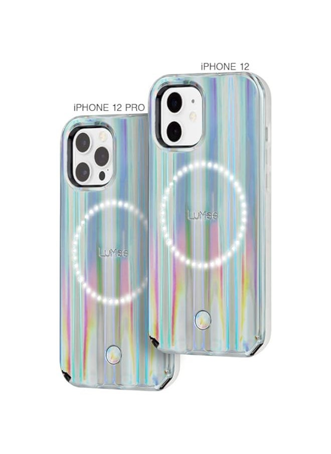 BGM - LuMee Halo - Holographic - Light Up Selfie Case for iPhone 12 and iPhone 12 Pro (5G) - Front & Rear Illumination - 6.1 inch - Holographic - Image 1