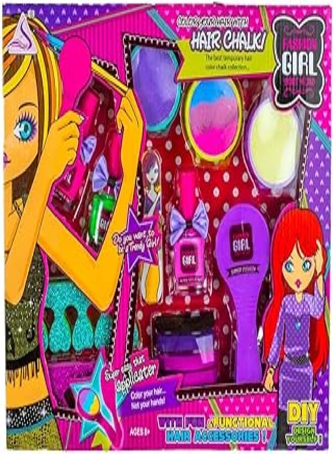 Hair Chalk And Body Tattoo Collection Set - J-501