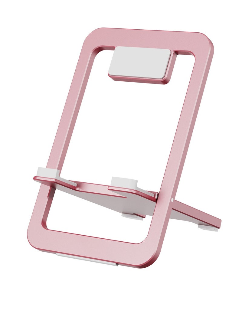 LEVELO Airlift Aluminum Foldable Phone Stand / Durable & Secure / Lightweight and Portable Phone Holder - Pink  - Image 1