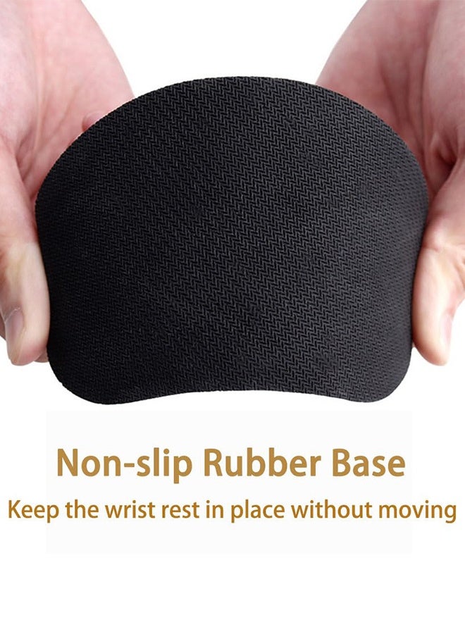 2 Pack Ergonomic Mouse Wrist Rest, Memory Foam Wrist Cushion Support Pad with Non-Slip Base, for Typing Pain Relief, Office, Home, Gaming & Computer Use, Black - Image 5