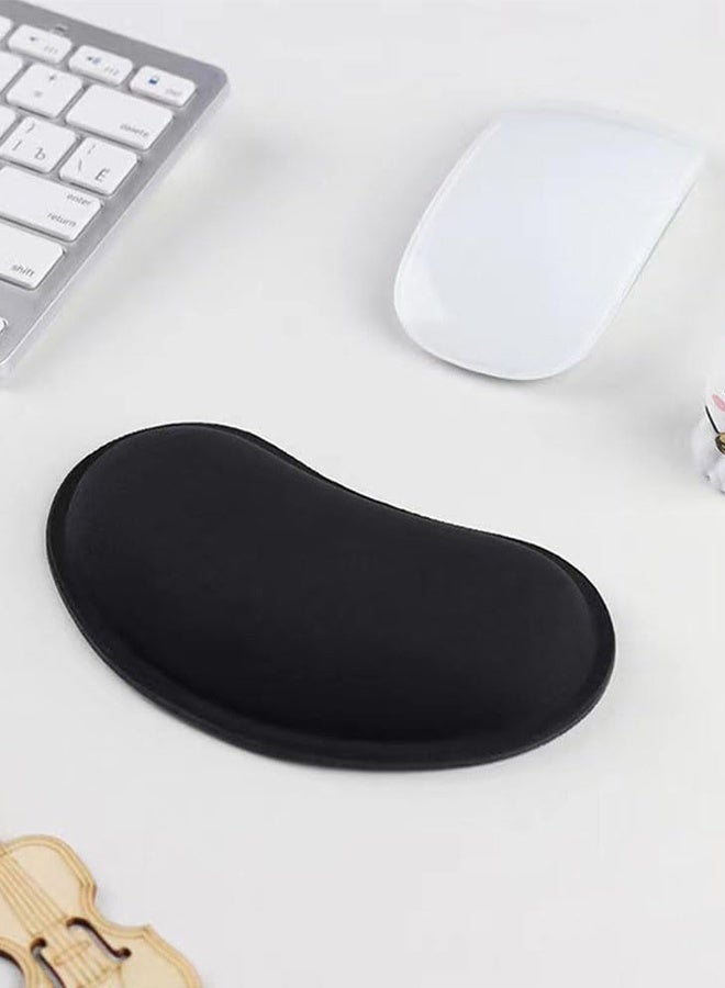 2 Pack Ergonomic Mouse Wrist Rest, Memory Foam Wrist Cushion Support Pad with Non-Slip Base, for Typing Pain Relief, Office, Home, Gaming & Computer Use, Black - Image 3