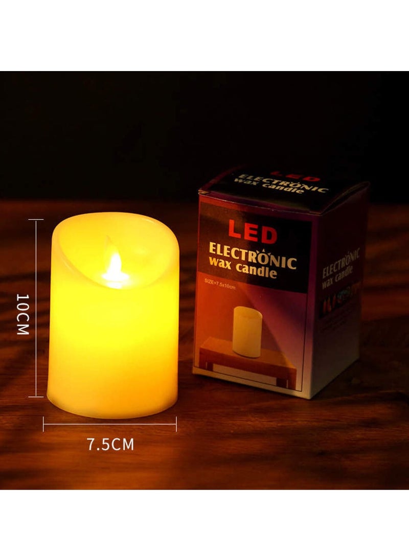 Hilalful HilalFul Battery Operated Rechargeable Candles - Small | Flameless & Smokeless Candles | LED Candle Set for Home Decoration | No Wax | Perfect for Gifts | For Bedroom, Living Room | Safe to Use  - Image 2