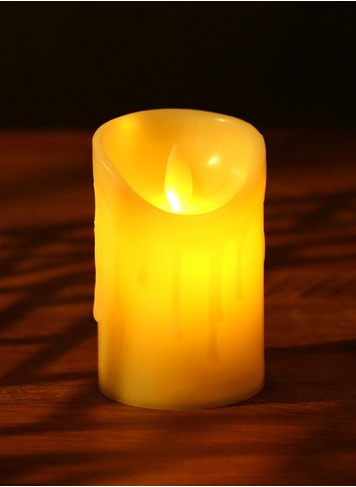 Hilalful HilalFul Battery Operated Rechargeable Candles - Small | Flameless & Smokeless Candles | LED Candle Set for Home Decoration | No Wax | Perfect for Gifts | For Bedroom, Living Room | Safe to Use  - Image 1
