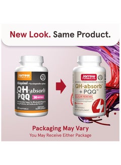 jarrow formulas QH-Absorb + PQQ - 30 Softgels - Supports Mitochondrial Biogenesis, Energy Production & Cardiovascular Health - Up to 30 Servings  - Image 3
