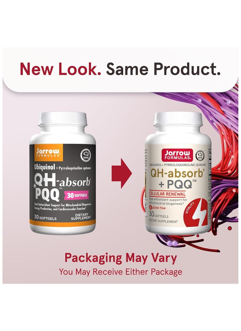 jarrow formulas QH-Absorb + PQQ - 30 Softgels - Supports Mitochondrial Biogenesis, Energy Production & Cardiovascular Health - Up to 30 Servings  - Image 3