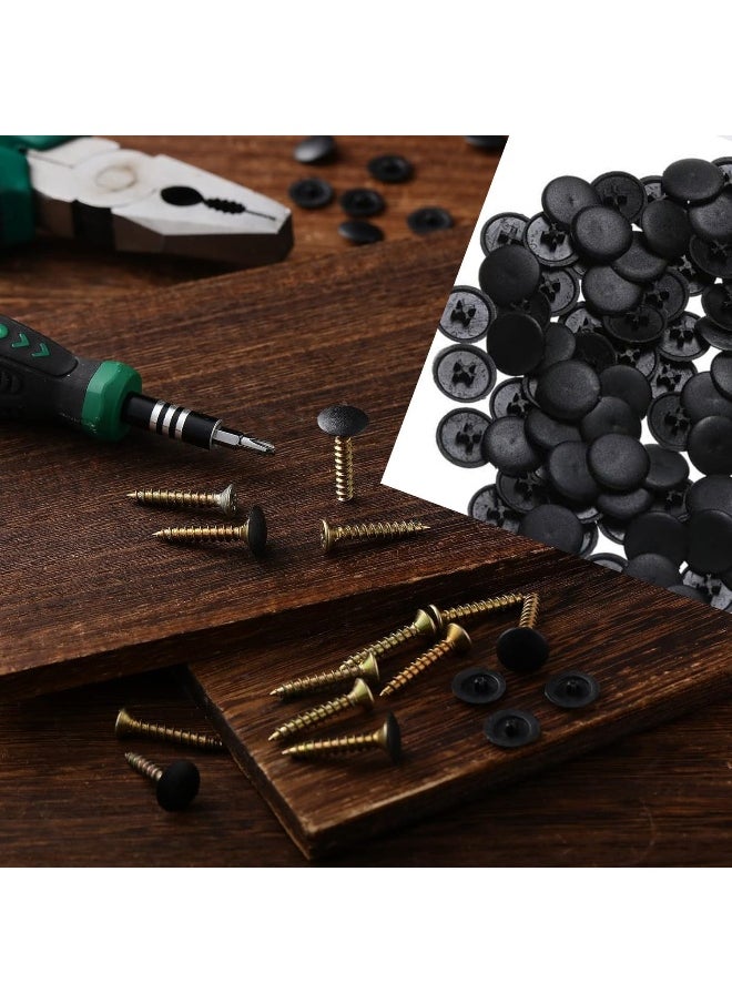Biella Self-Tapping Screw Cap Covers (Fits 3.5-5Mm Shank) Decorative And Protective Covers For Kitchen Cabinet Screws With Phillips Heads  - Image 5