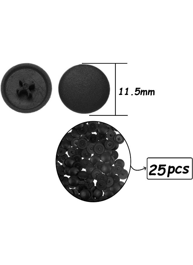 Biella Self-Tapping Screw Cap Covers (Fits 3.5-5Mm Shank) Decorative And Protective Covers For Kitchen Cabinet Screws With Phillips Heads  - Image 2