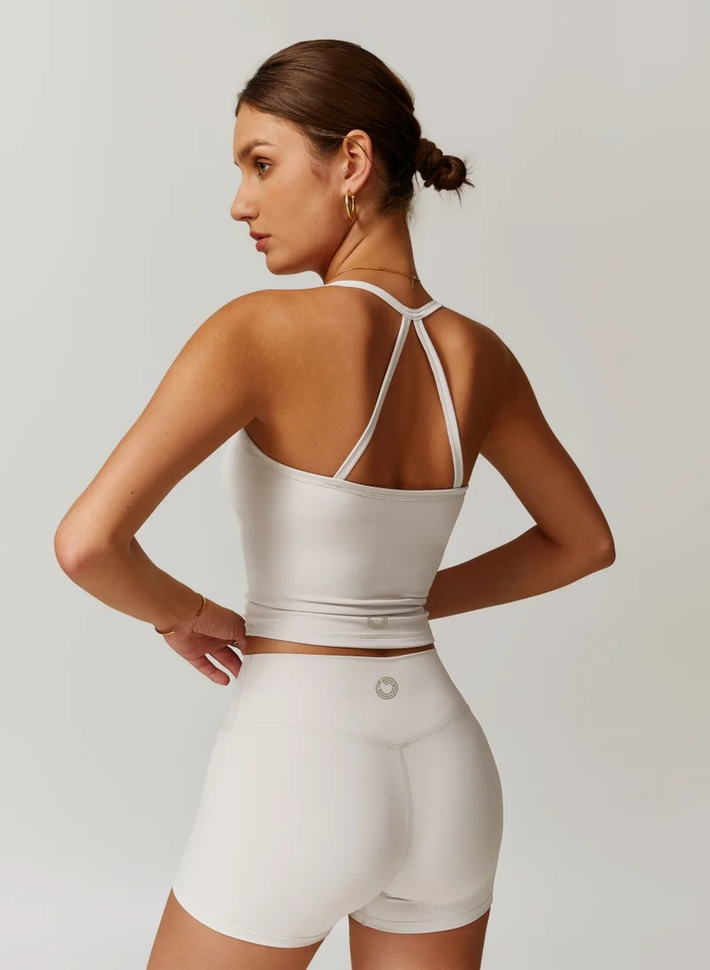 KAWN.YOGA Womens Mid Waist Contour Workout Sport Yoga Shorts