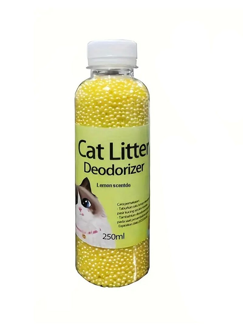 Generic Cat Litter Deodorant Beads, Kitten Toilet Artifact, Pet Odor Activated Carbon Absorbs Kitty Sand Stink Cleaning Supplies 250ml  - Image 1
