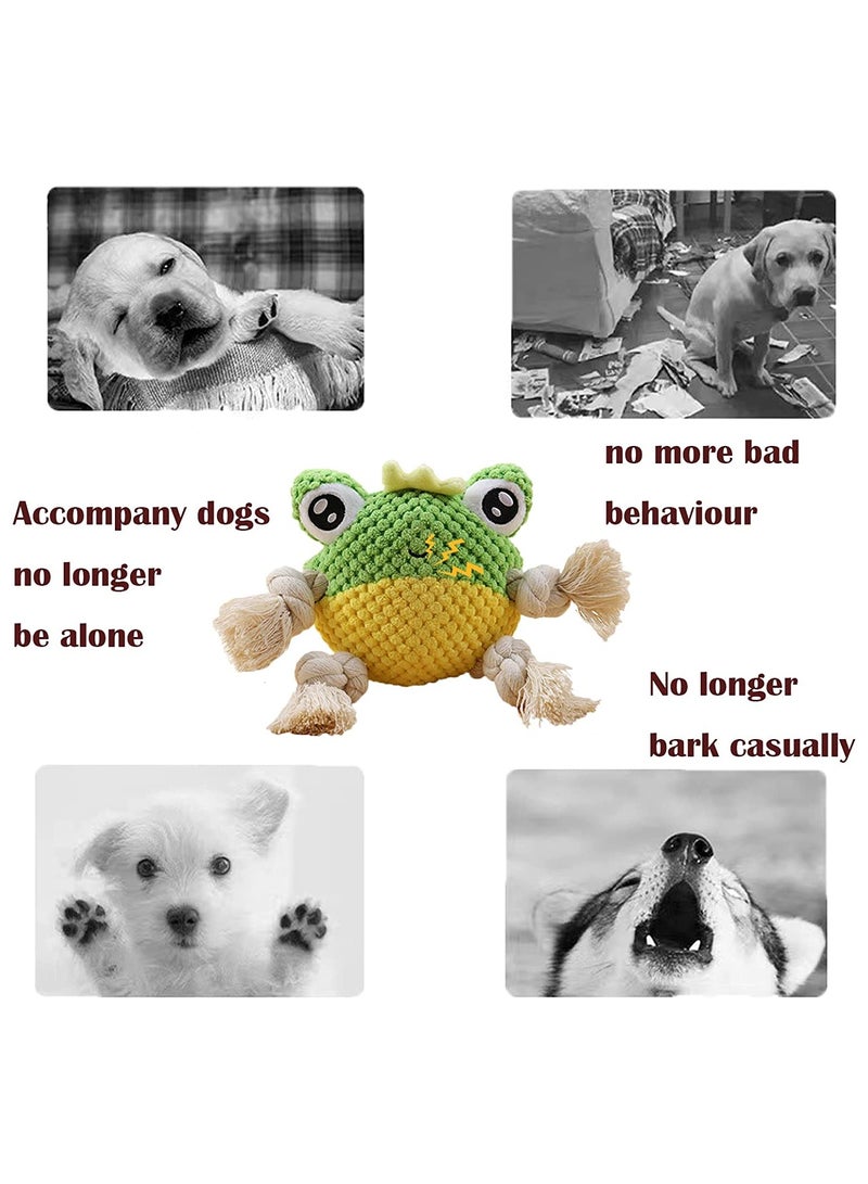 SYOSI SYOSI Plush Squeaky Dog Toys, Durable Dog Chew Toy, for Puppy Teething, Interactive Stuffed Dog Toys, Tug of War Dog Toys with Tough Rope Legs Dog Toys, for Small Medium & Large Dogs  - Image 5