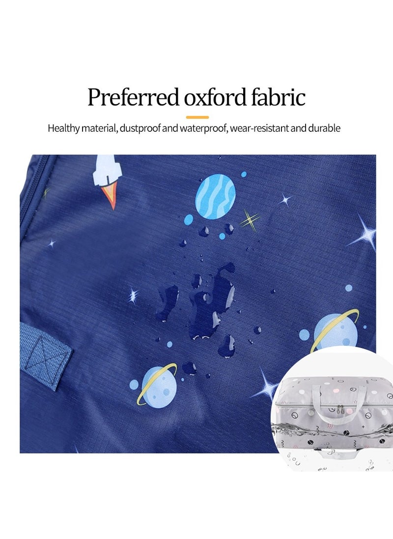 Generic Large Capacity Clothing Storage Bags, Oxford Travel Moving Bags, Waterproof and Tear-proof, Suitable for Storing Quilts, Blankets, Sheets, Bedding  - Image 5