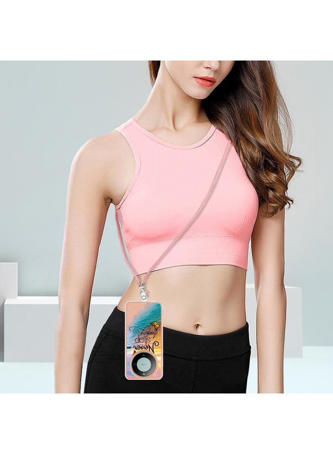 اس-توب جراب لهاتف Huawei Mate 60 مطلي بالكهرباء IMD TPU مع حبل - Image 5