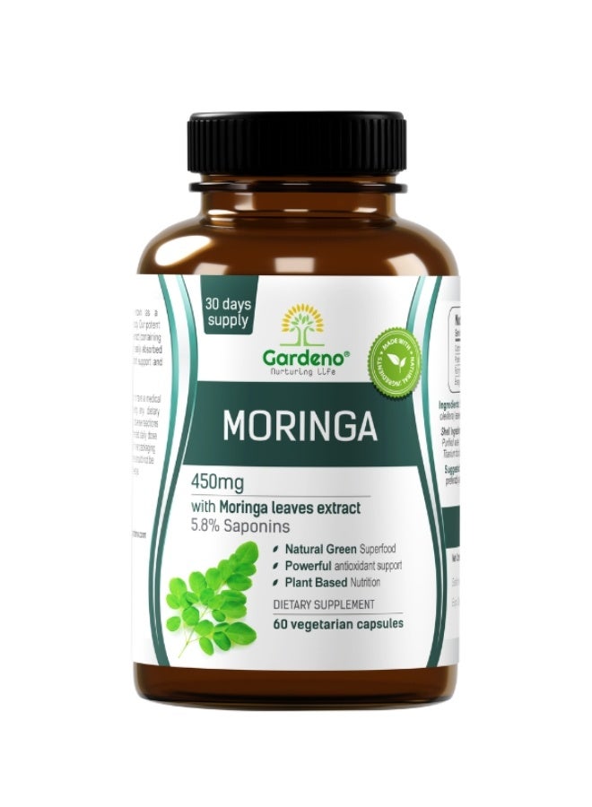 Gardeno Moringa 450Mg Vegetarian capsules 60'S