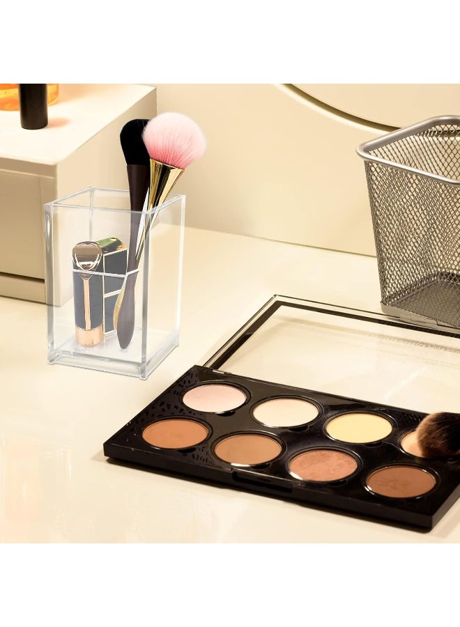 TPGP Acrylic Pencil Holder 3 Pcs Transparent Square Pen Holder For Office School Bathroom - Image 5