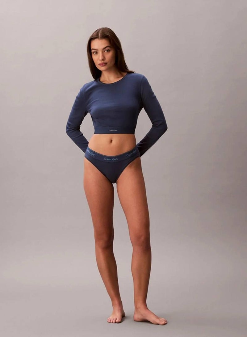 CALVIN KLEIN Cropped Lounge T-shirt - Modern Rib - Image 1