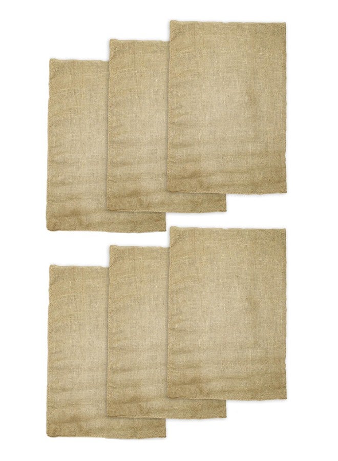 Cotton Craft أكياس سباق البطاطس من قطن كرافت - مجموعة من 6 أكياس من الجوت للبنات والأولاد - لياقة بدنية في الملعب - ألعاب خارجية لعيد الميلاد والنزهات والقفز والوثب وألعاب الحديقة وتخزين أكياس سانتا - 24x39 - Image 1