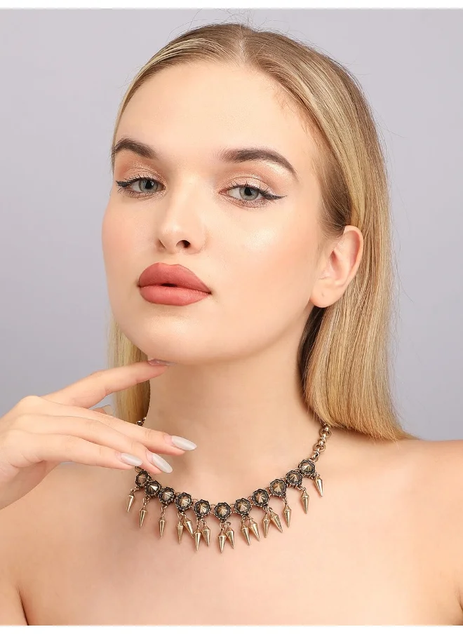 SOHI Designer Statement Stone Necklace