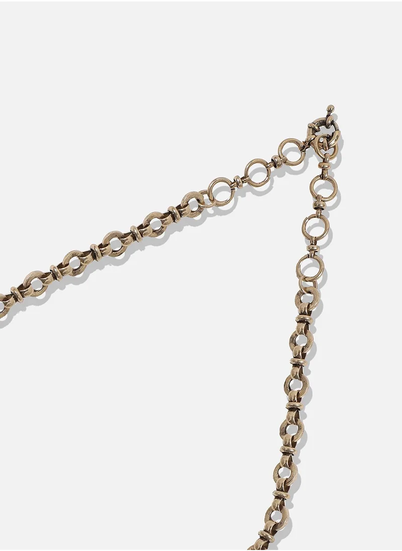 SOHI Designer Statement Stone Necklace