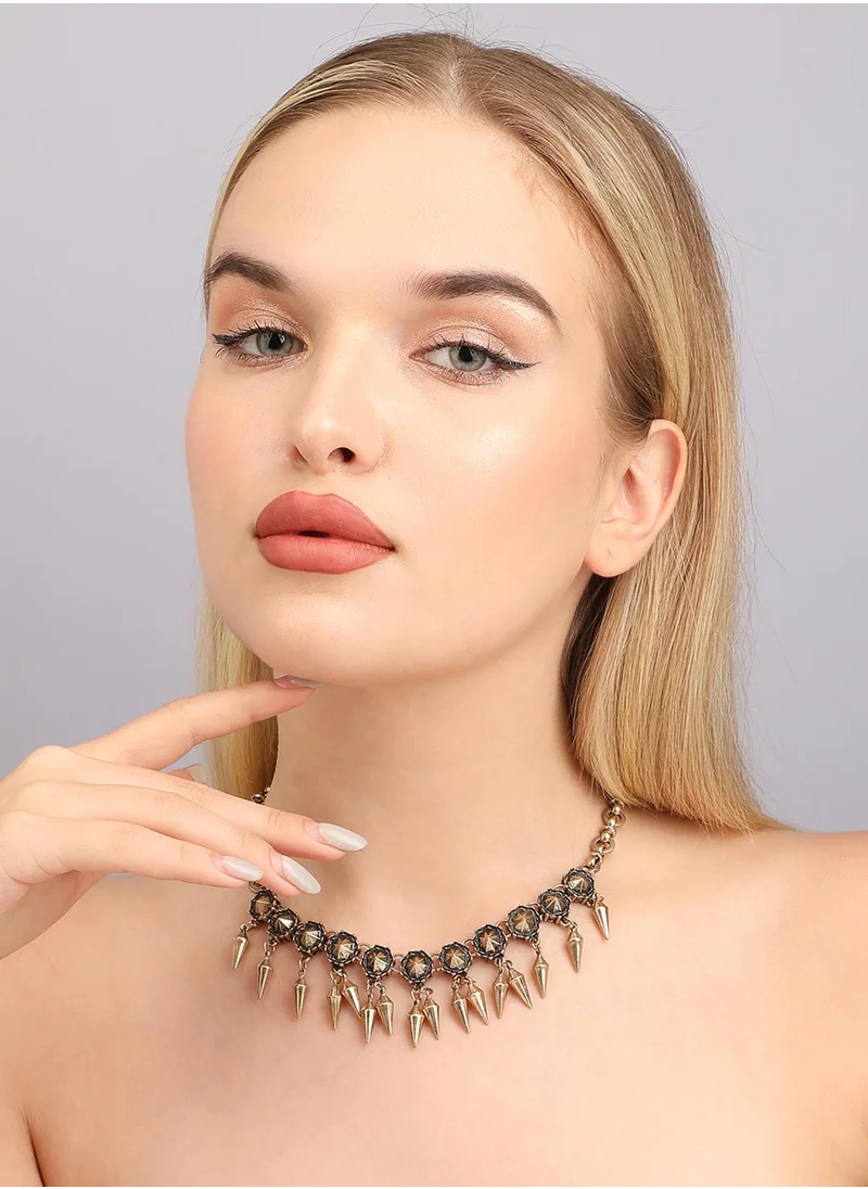 SOHI Designer Statement Stone Necklace