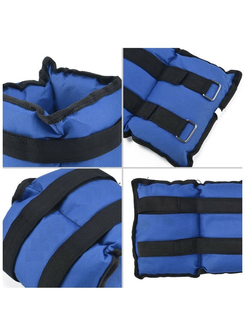 UFIT - Double Ankle & Wrist Sand Weights With Carry Bag, Blue 2KG (1KG×2PCS) - Image 1
