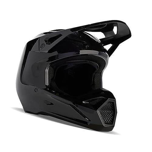 Fox Racing Unisex V1 Motocross Dirt Bike Helmet Black Medium - Image 3