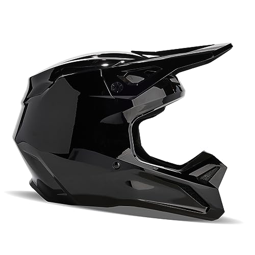 Fox Racing Unisex V1 Motocross Dirt Bike Helmet Black Medium - Image 1