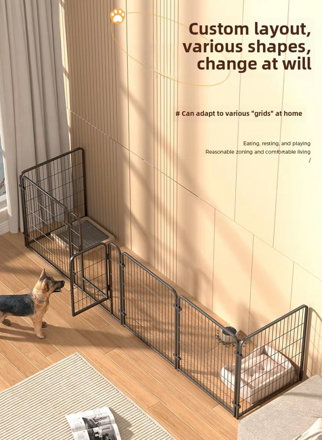 Generic Dog Playpen Indoor,47x23Inch Tall Freestanding Pet Fence for Cats and Dogs,6 Panels Pet Exercise Pen Dog Fence Outdoor for Yard Indoor Dog Pen for Large/Medium/Small Dogs,Heavy Duty Metal Puppy Playpen with Door Portable Pet Fence for RV Camping Yard  - Image 5