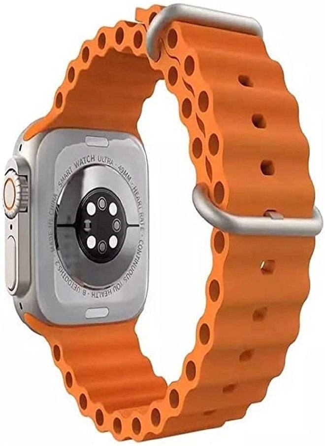 MIQIA MIQIA Watch 8 Ultra Smart Watch Unisex Series 49mm Bluetooth Calling Health Fitness And Sports Watch Orange  - Image 2