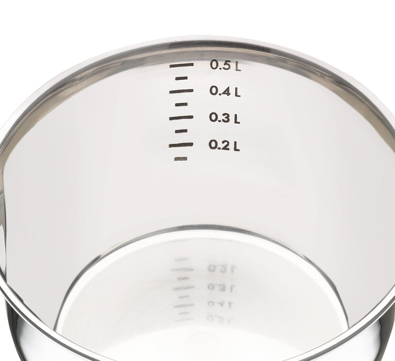 Küchenprofi Stainless Steel Saucepan with Clad Bottom, 16-Ounce,Silver - Image 3